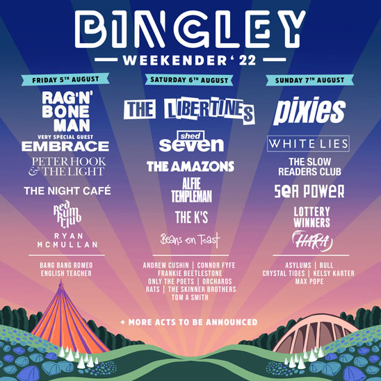 Buy Bingley Weekender tickets, Bingley Weekender reviews Ticketline