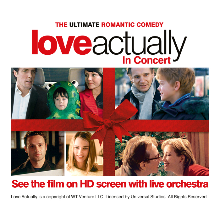 Buy Love Actually with full orchestra tickets, Love Actually with full